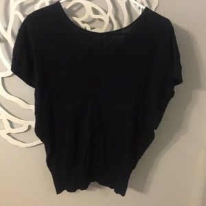 Black sweater tee